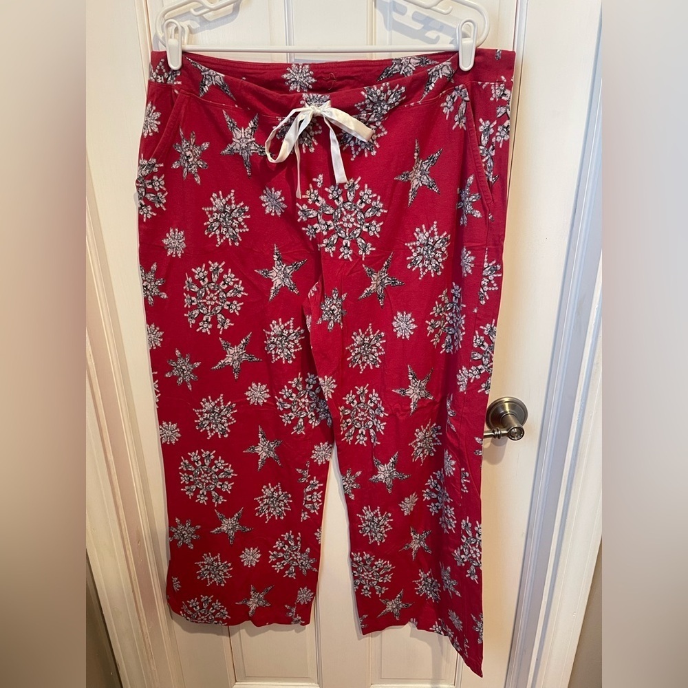 Soma Women’s Red Crystal Design Pajama Pants XL